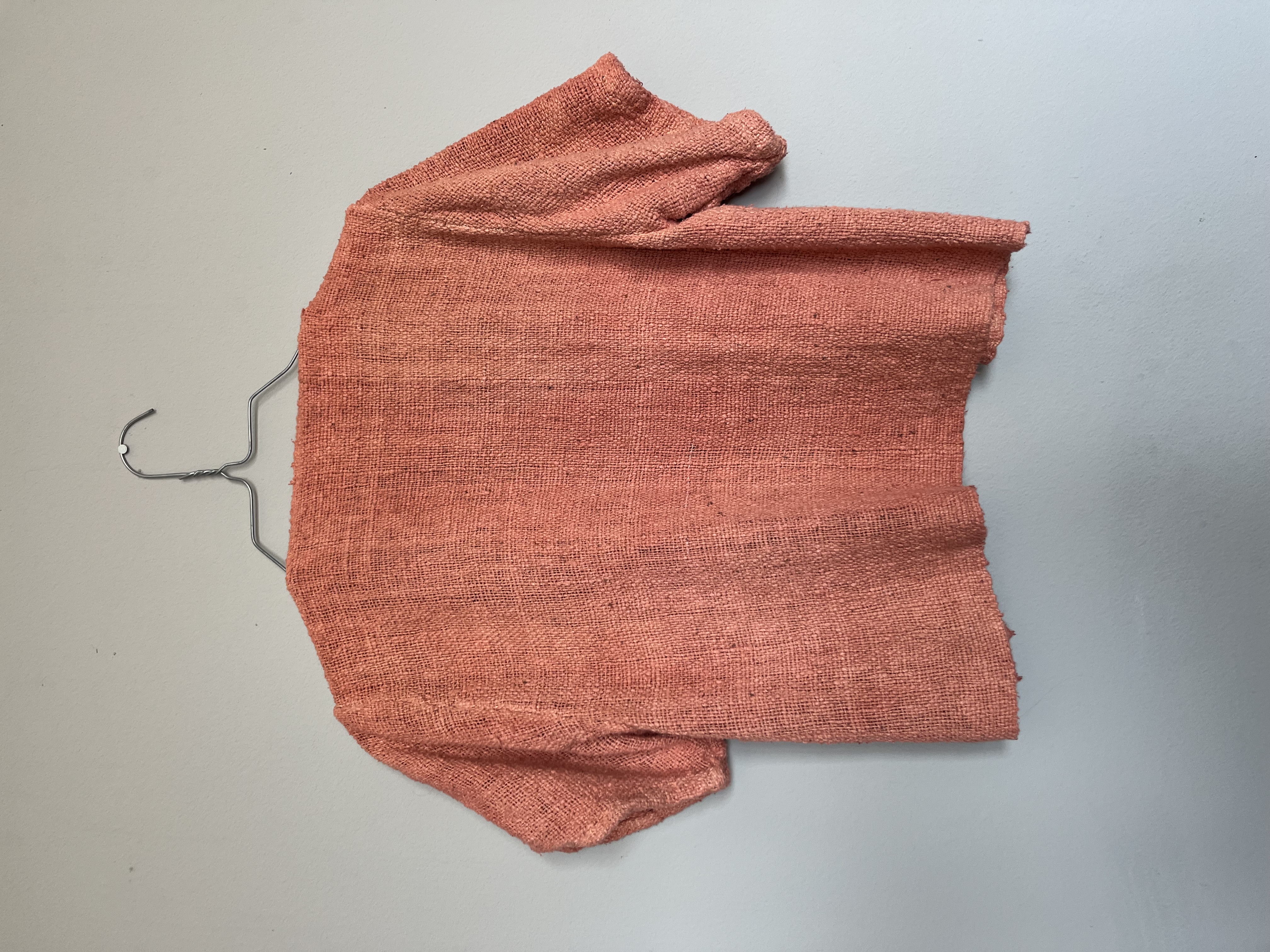 Finishing my hand spun shirt